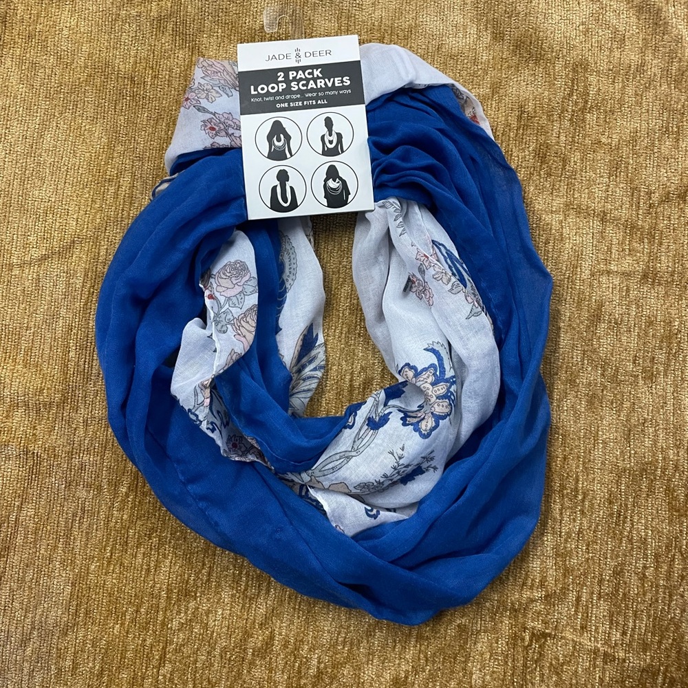 Jade & Deer 2 pack loop scarves 🧣